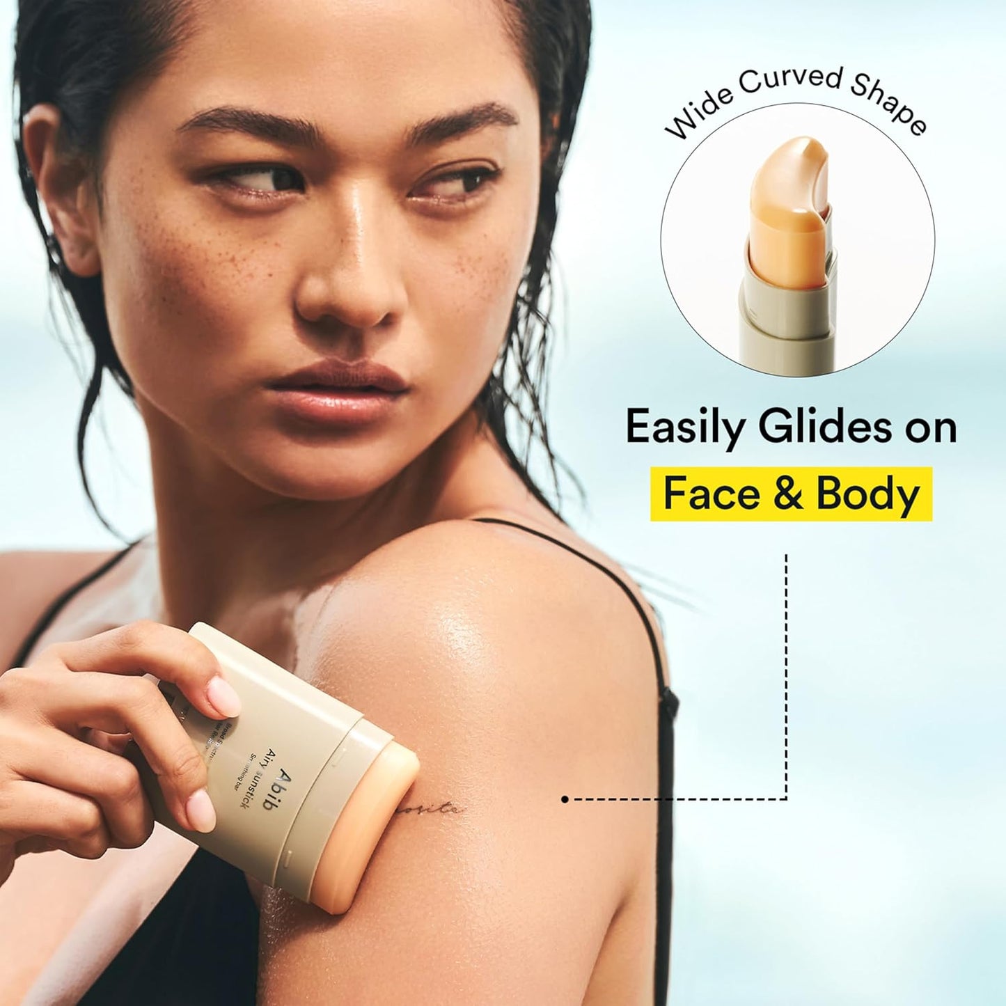 Abib Airy Sunstick SPF50+ | Broad Spectrum Sunscreen Stick for Oily & Combination Skin, Water-Resistant, 0.81 oz