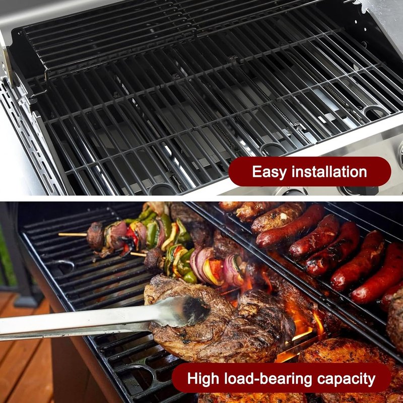 Charbroil Grill Replacement Parts - Cooking Grate & Heat Plate for 5 & 2 Burner Models | Durable Steel