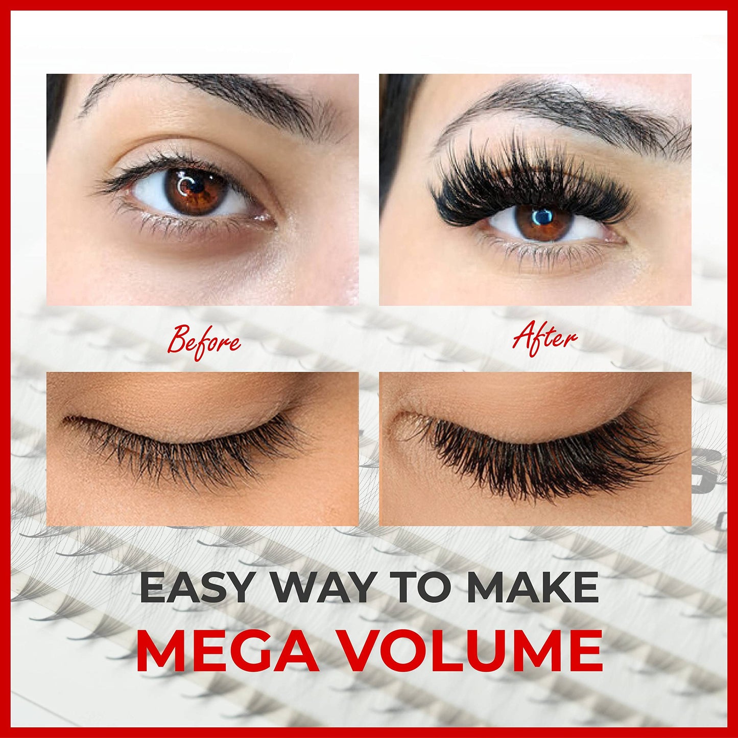 THE LASH SUPPLY 600 Fans, 5D Volume Promade Fan Mega Box, C/D Curl, Length 9-20mm, 0.07 Thickness, Natural and Long-lasting Curl, Promade Eyelash Extension Fans