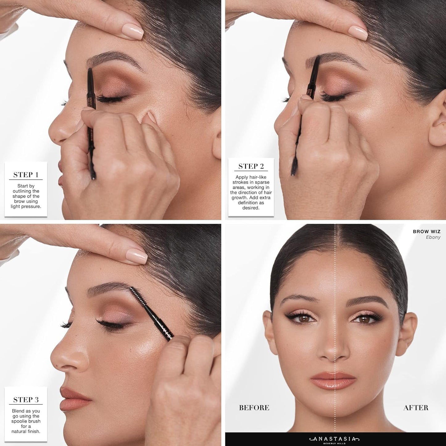 Anastasia Beverly Hills Brow Wiz - Ultra-Slim Eyebrow Pencil for Hair-Like Strokes | Waterproof, Smudge-Proof, Natural Definition