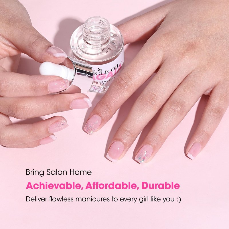 NAGAIA Premium Nail Dipping System, Dip Essential Liquid Set, All In One Dip Liquid Kit, Home & Salon Nail Dipping Manicure, Air Dry Dip Powder System, Salon Acrylic Nail Alternative, 3 Replaced Brush