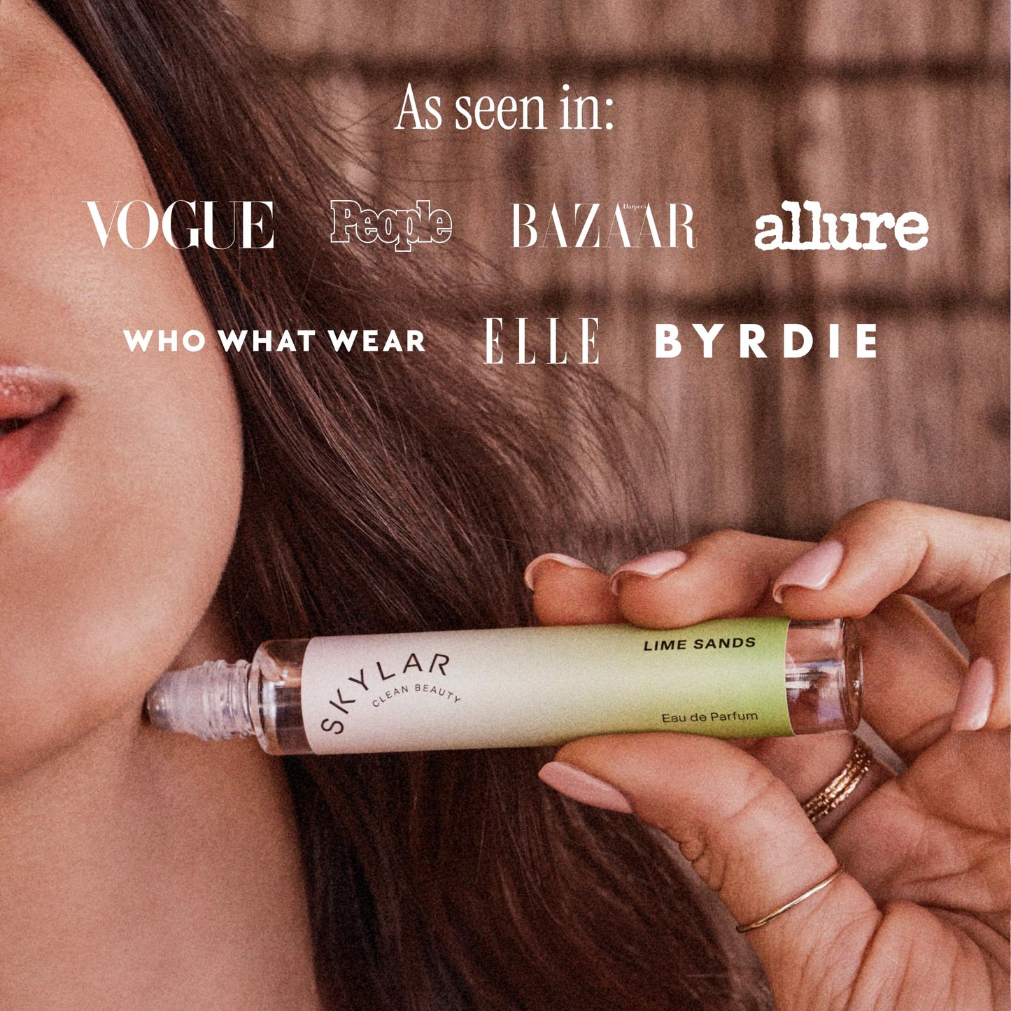 Skylar Lime Sands Eau de Parfum - Hypoallergenic & Clean Perfume Women & Men, Vegan & Safe for Sensitive Skin - Woody Citrus Perfume with Notes of Lime, Sea Salt & Coconut Water - (10mL /0.33 Fl oz)