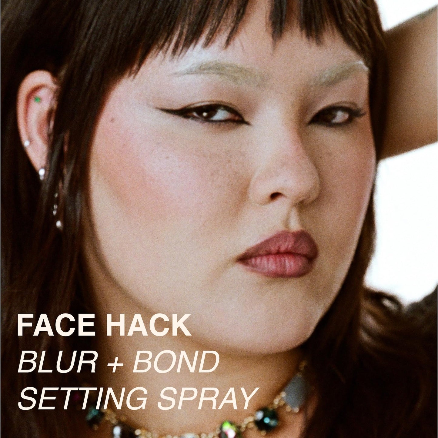 Freck FACE HACK Blur + Bond Setting Spray, 3.38oz | Makeup Setting Spray for Blurring Skin, Long-Lasting Hold | Hydrating Oil Control Mist, Alcohol-Free Clean Vegan Formula