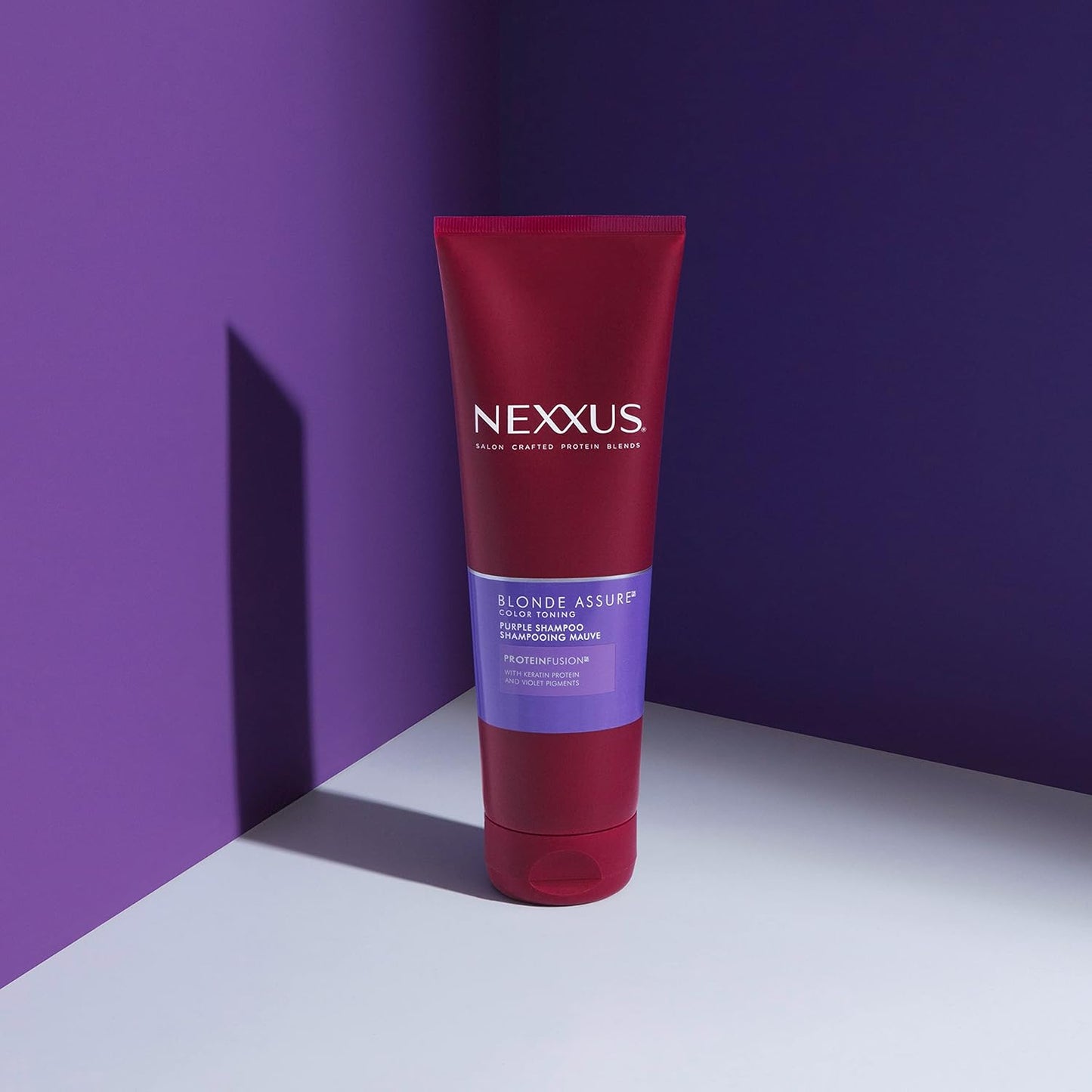 Nexxus Blonde Assure Purple Shampoo - Color Care for Blonde Hair | Keratin Infused, 8.5 oz