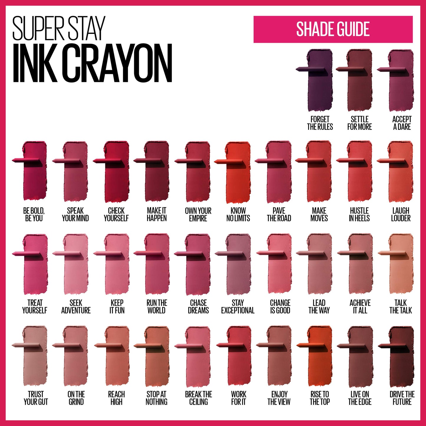 Maybelline New York Maybelline Super Stay Ink Crayon Matte Longwear Lipstick Makeup, Drive The Future, 0.04 Ounce ., 165 Drive The Future, 0.04 ounces (Pack of 2)