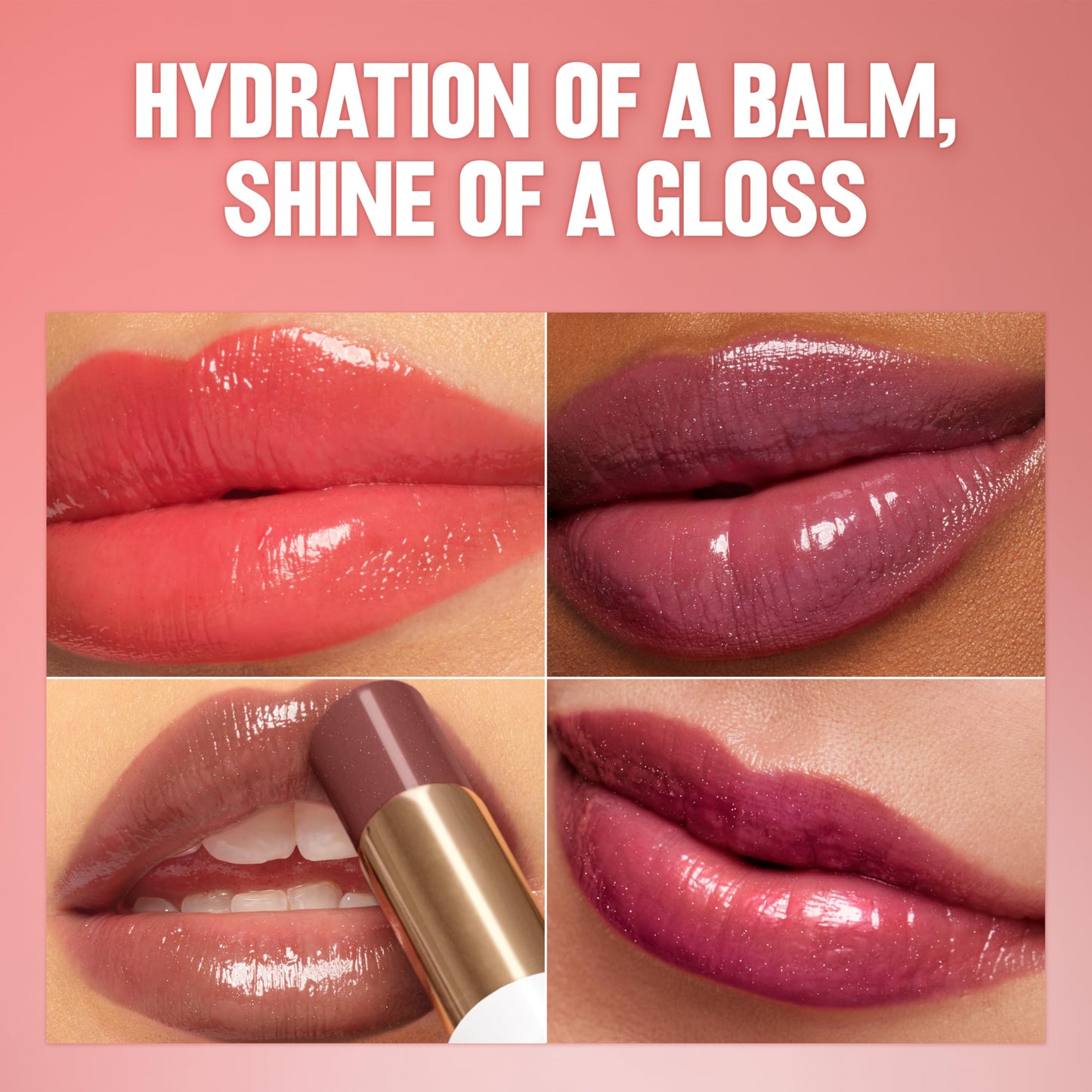 REVLON Super Lustrous Glass Shine Balm, Moisturizing Lip Makeup, Shiny Finish, Made with Hydrating and Nourishing Ingredients for Comfortable Wear, 0.15 oz