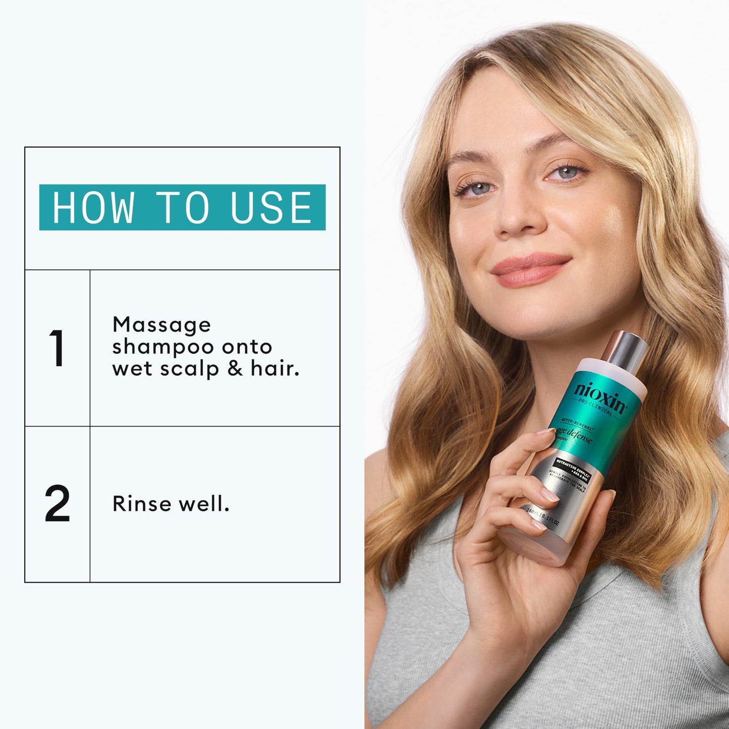 NIOXIN Age Defense Shampoo for Aging Hair | Detox Scalp Cleanser