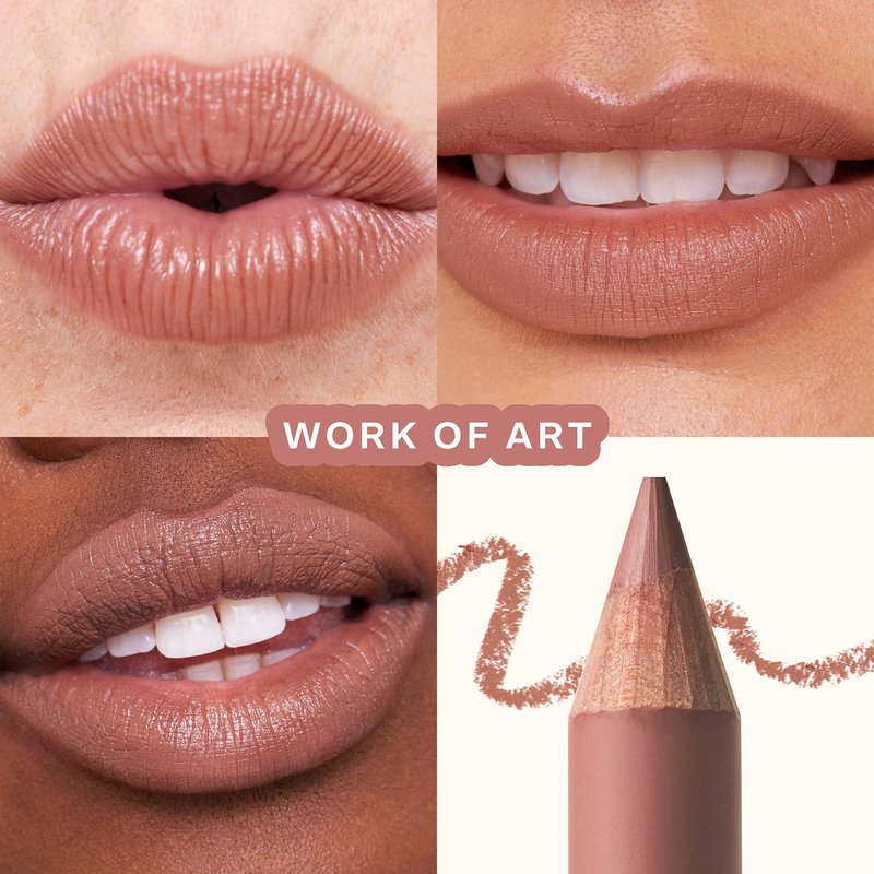 Tower 28 OneLiner - Multi-Use Creamy Lip Liner, Eyeliner & Face Makeup Pencil for Sensitive Skin - Hydrating, Vegan Formula with Shea Butter - Matte, Long-Lasting Finish - Pinky Taupe (1 Count)