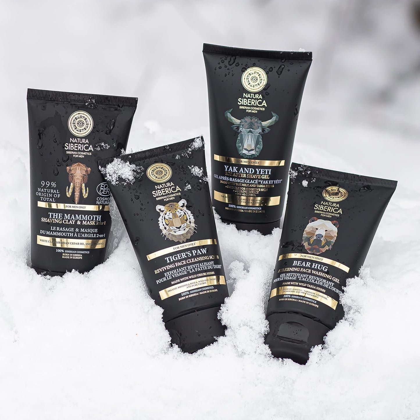 Natura Siberica Tiger's Paw Face Cleansing Scrub for Men - 150ml Exfoliating Formula