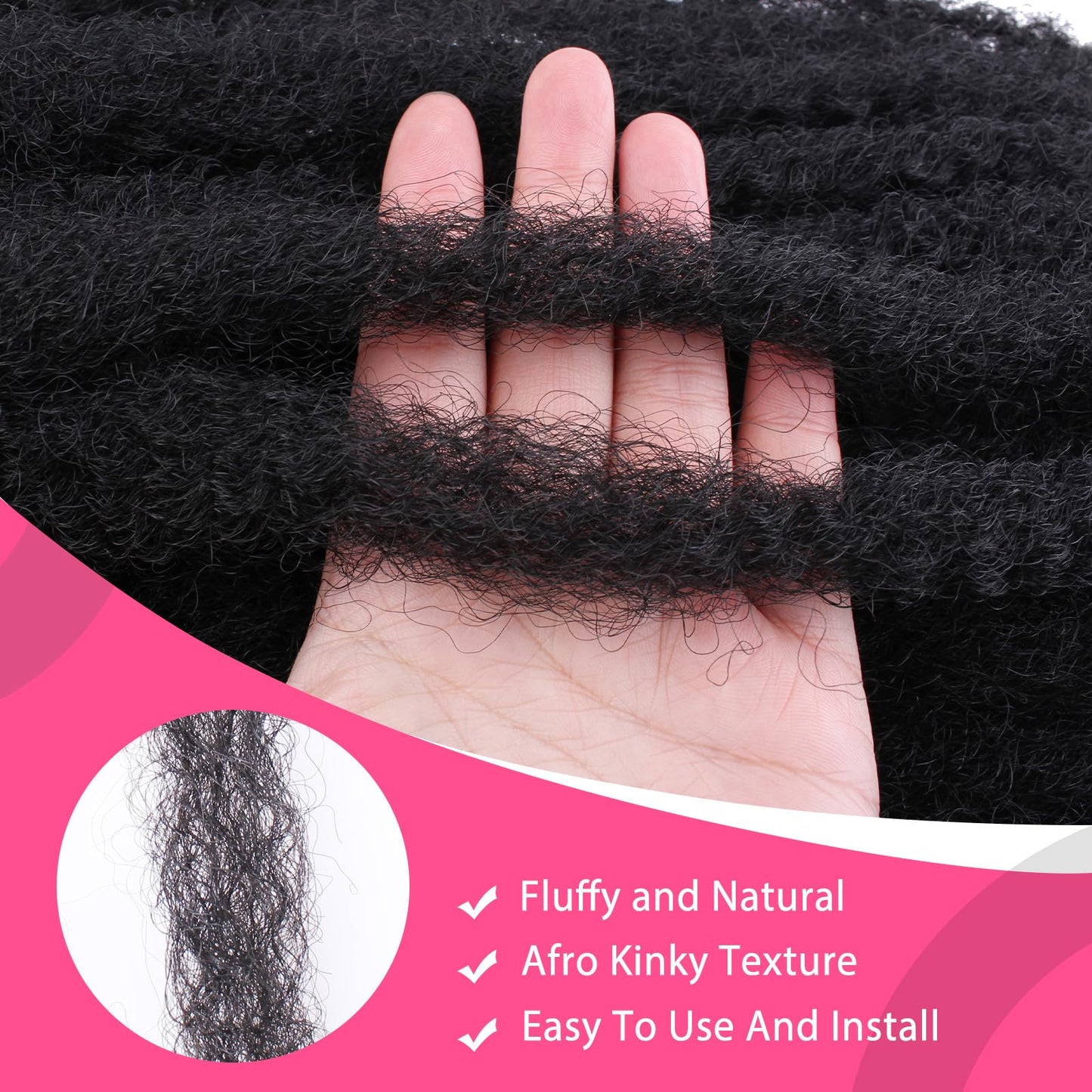 RuiYok 30 Inch Marley Twist Braiding Hair Ombre Brown Marley Hair Crochet Braids 8 Packs Pre-Separated Springy Afro Kinky Twist Hair for Black Women Long Braiding Hair for Crochet Locs Braids T30#