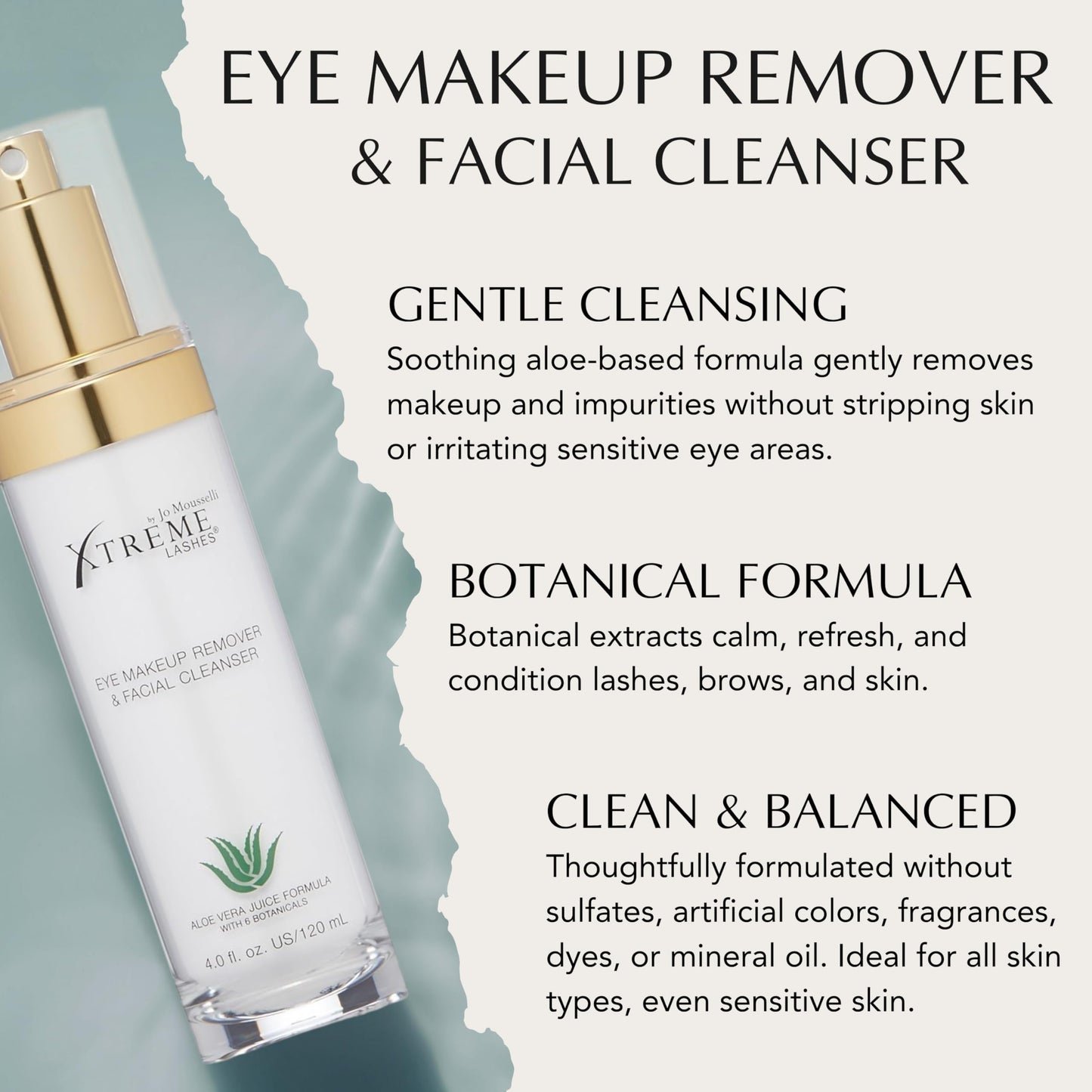 Xtreme Lashes Makeup Remover and Facial Cleanser 120mL