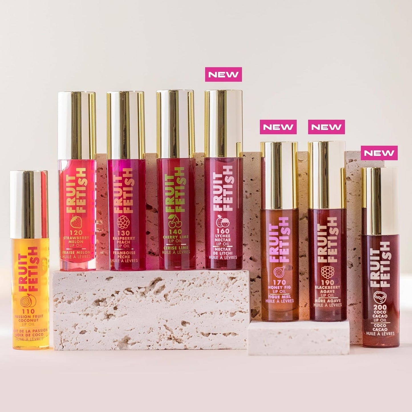 Milani Fruit Fetish Lip Oil - Tinted Hydrating Lip Gloss with Vitamin E | Strawberry Melon, 0.14 oz