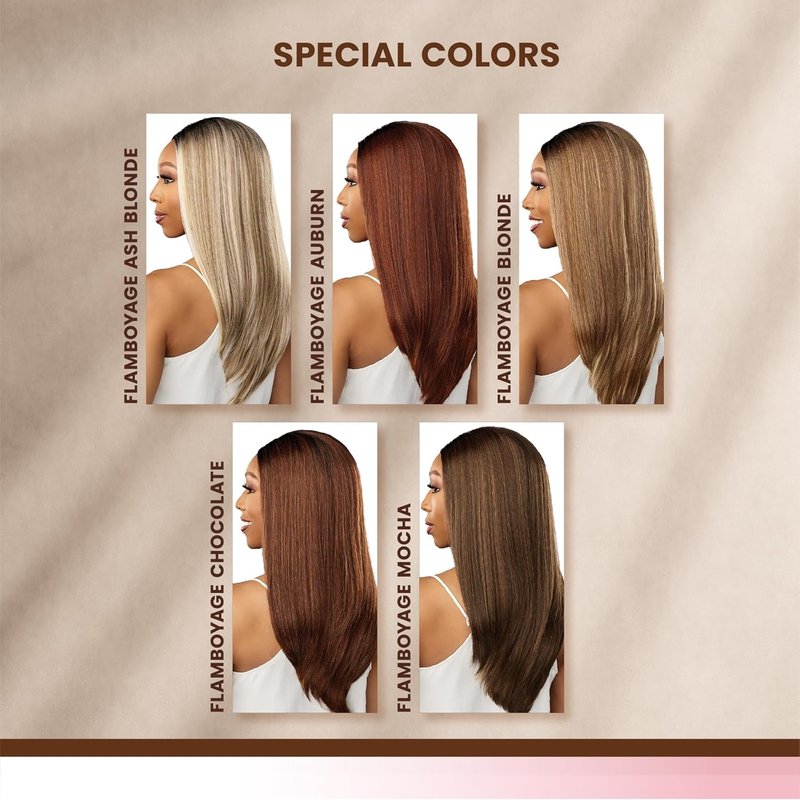 Sensationnel Bare Lace Wig - 6X5 Lace Frontal Glueless Synthetic Hair | 180° Pre-Plucked Hairline in Flamboyage Mocha