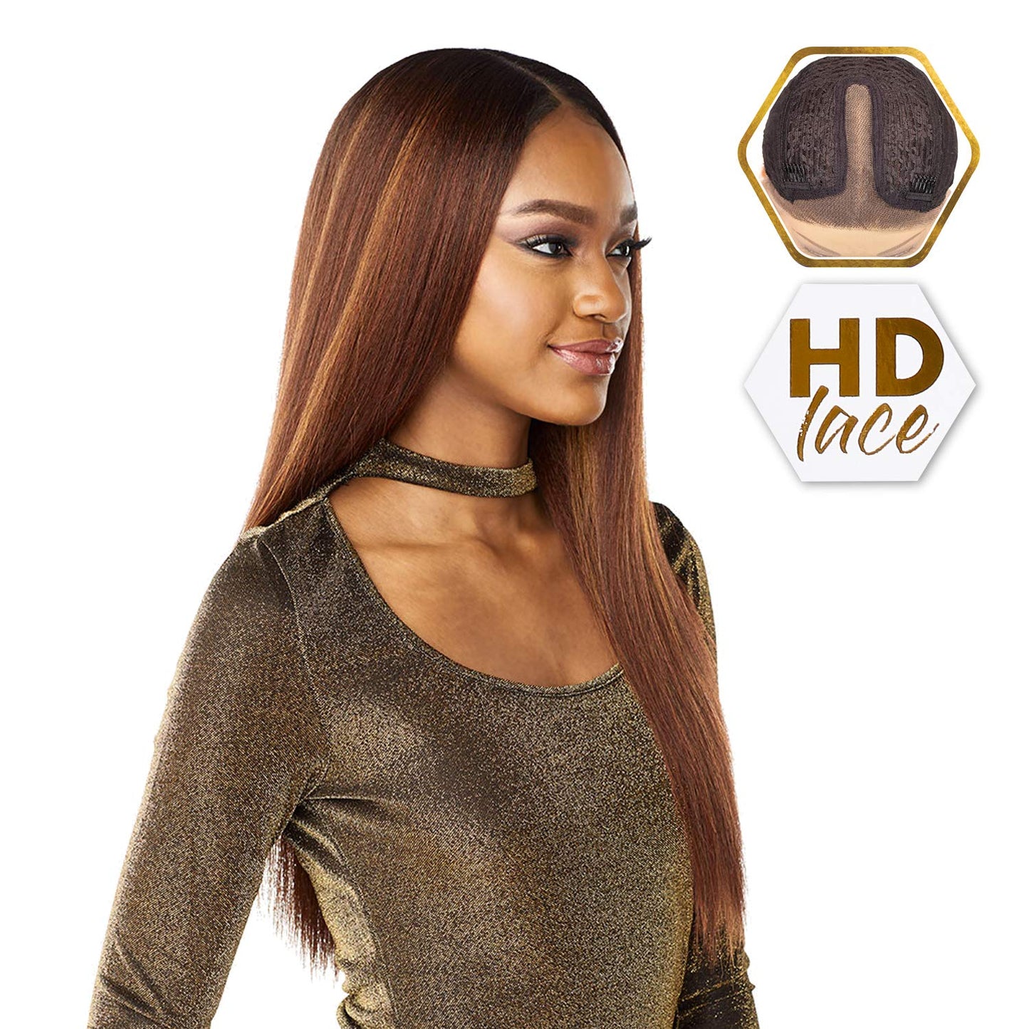 Sensationnel HD Lace Front Wig - Butta Unit 6 | Off Black Synthetic Hair Wig