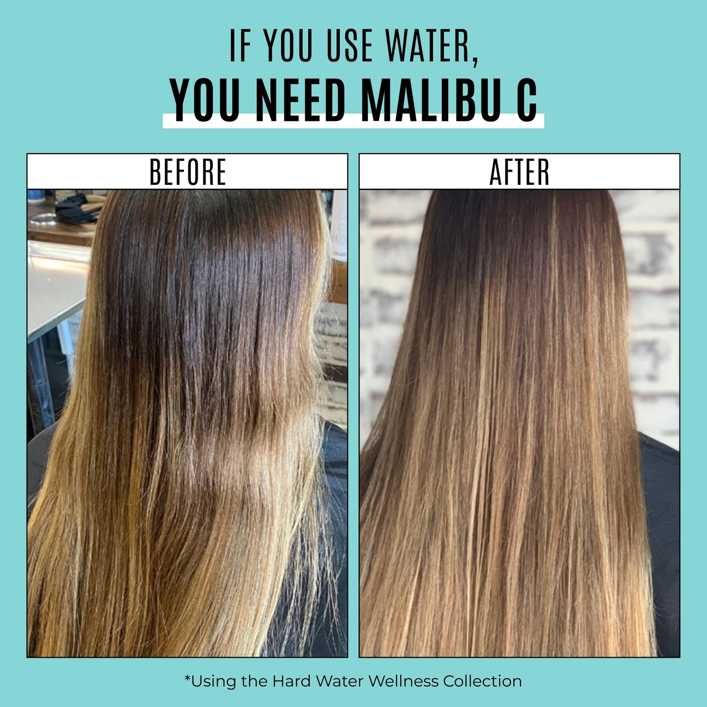 Malibu C Hard Water Wellness Hair Conditioner - Sulfate Free Conditioner that Increases Moisture & Shine - Protects Hair from Waterborne Elements (33.8 oz)