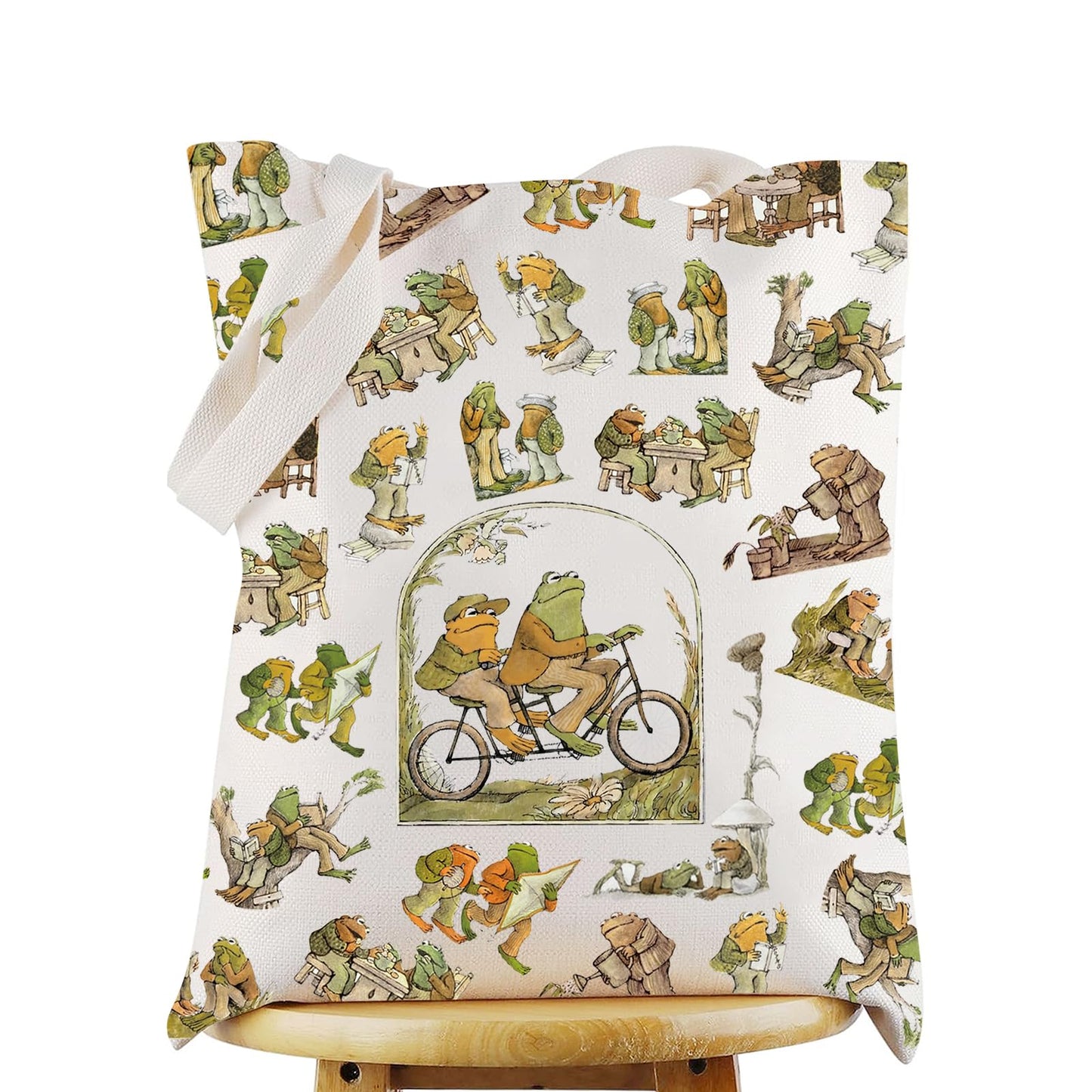WZMPA Funny Frog Cosmetic Bag Frog Fans Gift Humor Frog Character Makeup Zipper Pouch Bag Frog Merchandise (Frog BG)