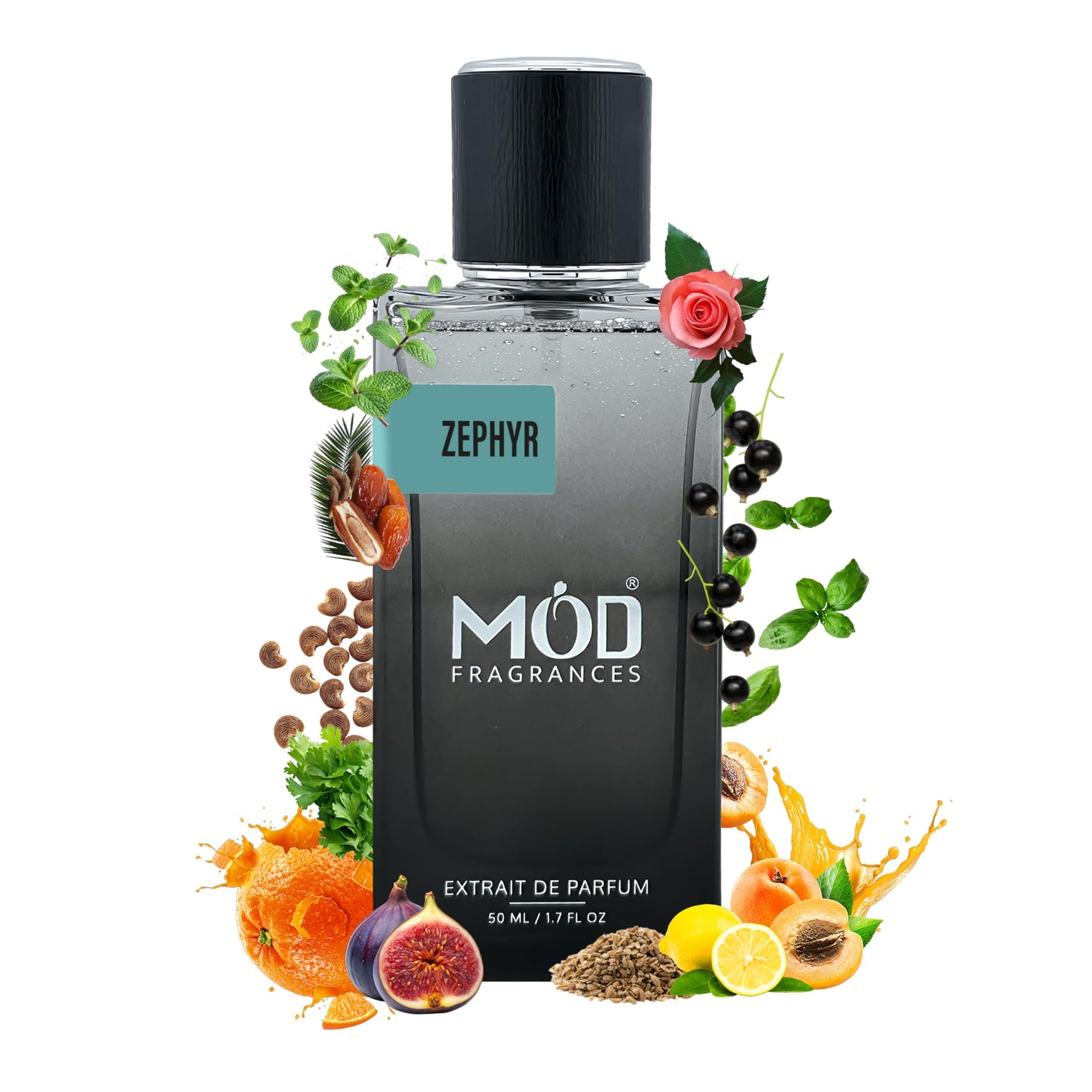 Mod Fragrances Zephyr Perfume for Women & Men | Inspired by L.V Pacific Chill | Extrait de Parfum | Vegan & Cruelty-Free | Premium, Fruity Scent | Unisex - 50ml