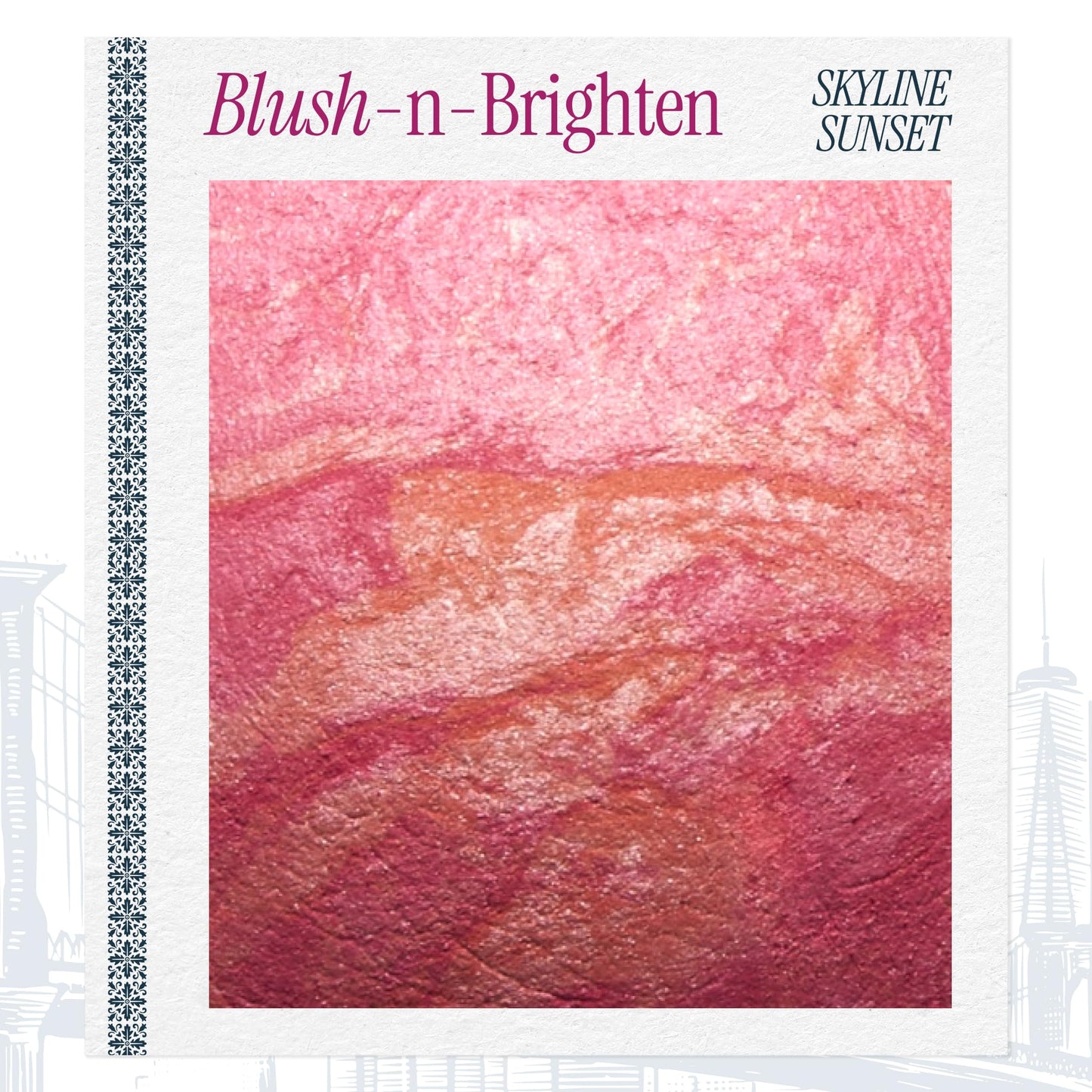 LAURA GELLER NEW YORK Baked Blush-n-Brighten for Mature Skin - 00 Skyline Sunset - Powder Blush Won't Settle into Fine Lines - Buildable Natural Finish – Longlasting Formula - Made in Italy