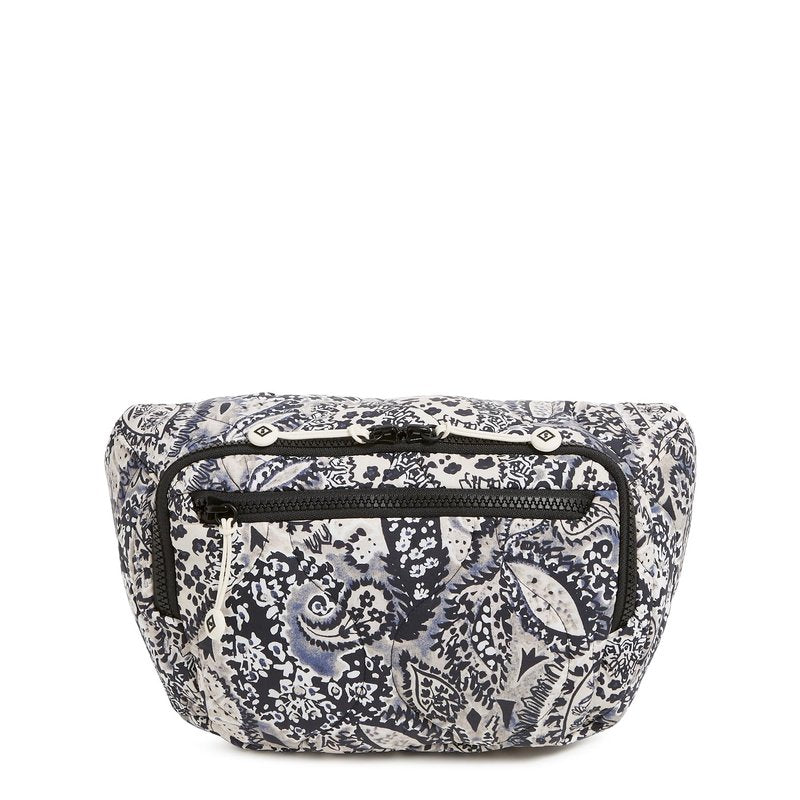 Vera Bradley Women's Featherweight Belt Bag Sling Crossbody, Stratford Paisley, One Size