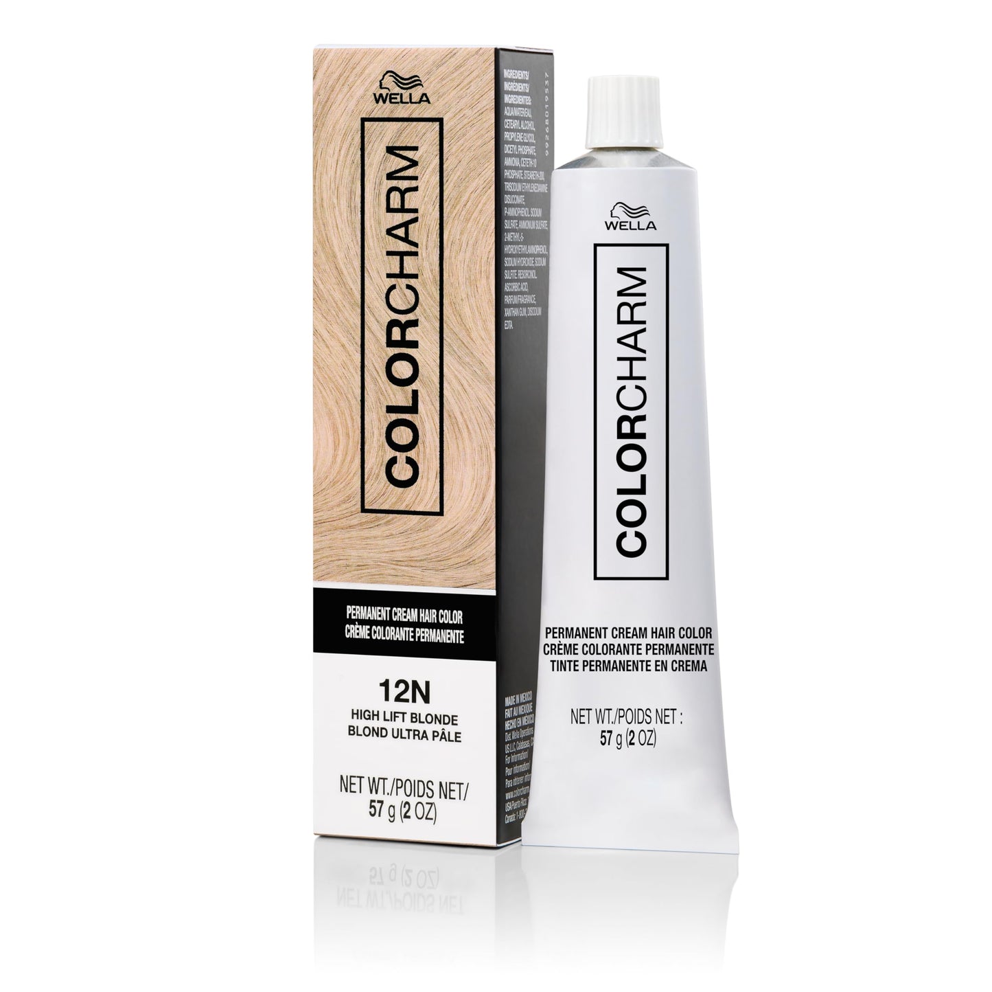 COLORCHARM Permanent Cream Hair Color, 12N High Lift Blonde, 2 oz.