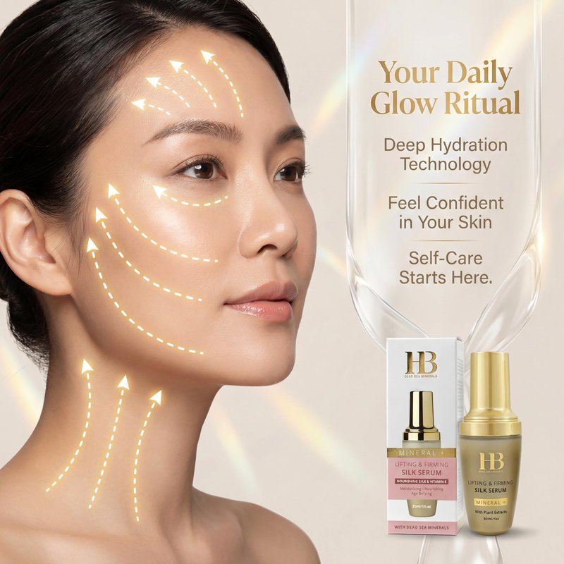 HB Dead sea Lifting & Firming Silk Serum Anti-Aging Face Serum Collagen Gotu Kola HB Dead sea 30ml
