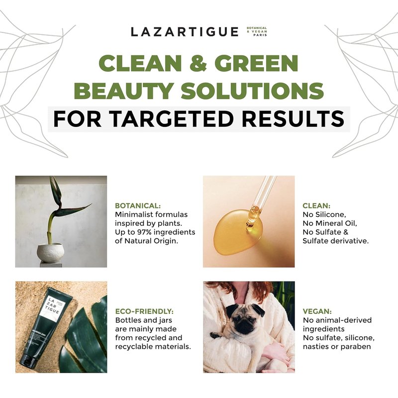 Lazartigue Ammonia-Free Permanent Hair Color | 100% Grey Coverage with Camellia Oil, 2 fl. oz - Ready-to-Use