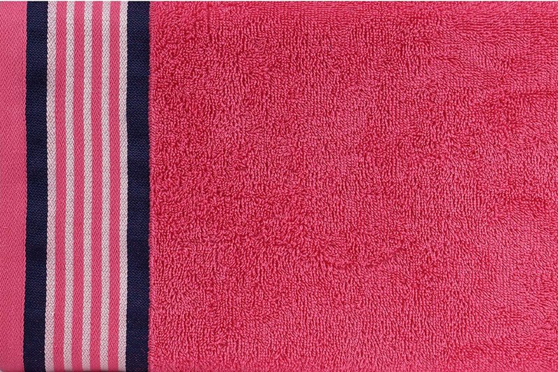 CASA COPENHAGEN He & She 6 Pieces Towel Set- Dutch Blue + Pink, 550 GSM 2 Bath Towel 2 Hand Towel 2 Washcloth, Designed in Denmark Made of Soft Egyptian Cotton for Bathroom, Kitchen & Shower