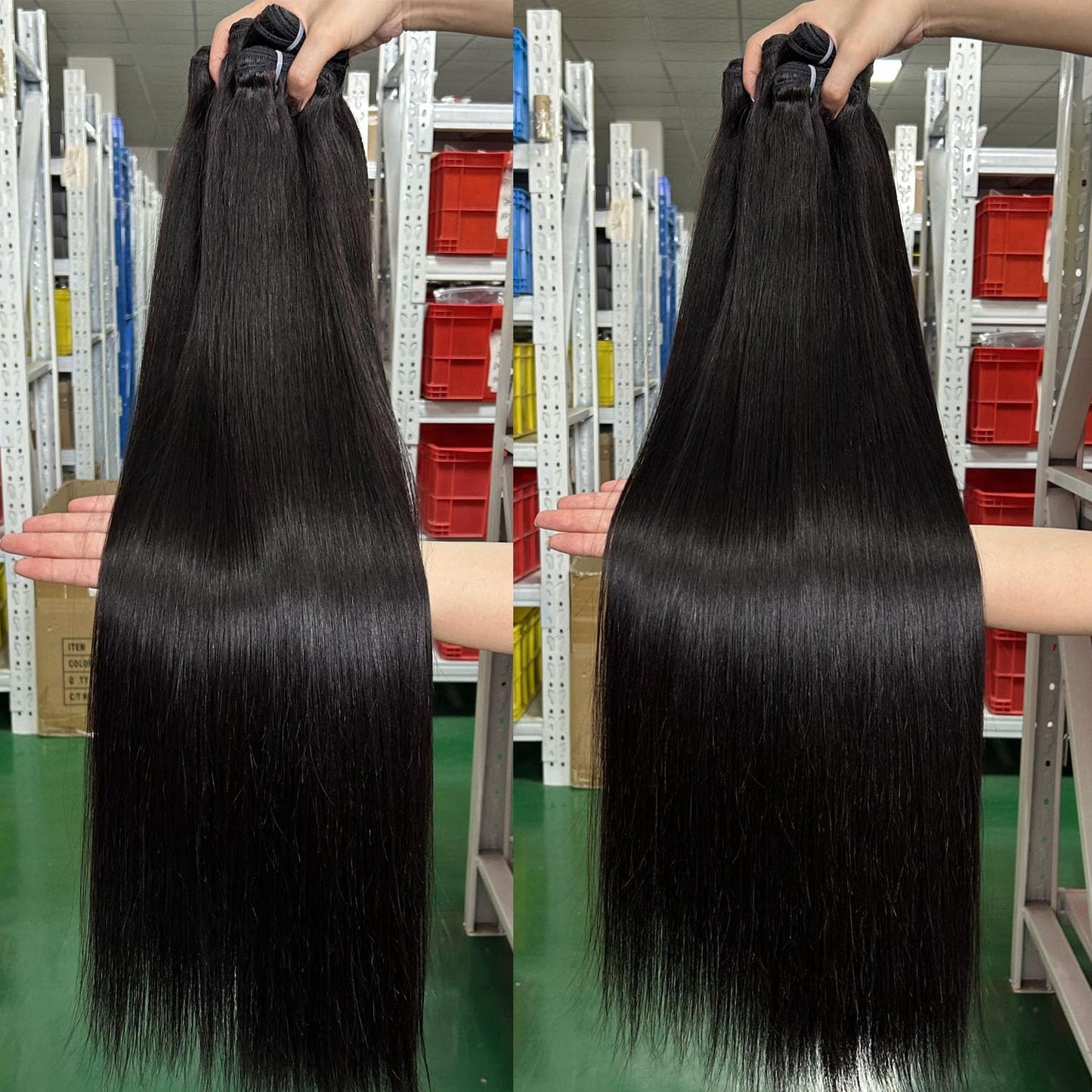 VIPbeauty Raw Straight Bundles Human Hair Bundles 14A Brazilian 1 Single Bundle Human Hair 100% Unprocessed Virgin Weave Bundles Human Hair Raw Remy Hair Bundles Natural Black 95g 20 Inch
