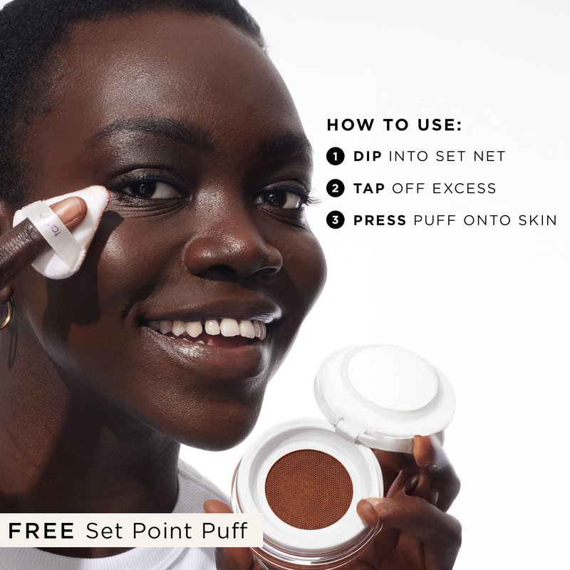 tarte creaseless setting powder – Loose Face Powder, Lightweight Oil-Absorbing Formula for Longwear Finish, Vegan & Cruelty-Free, travel size, translucent