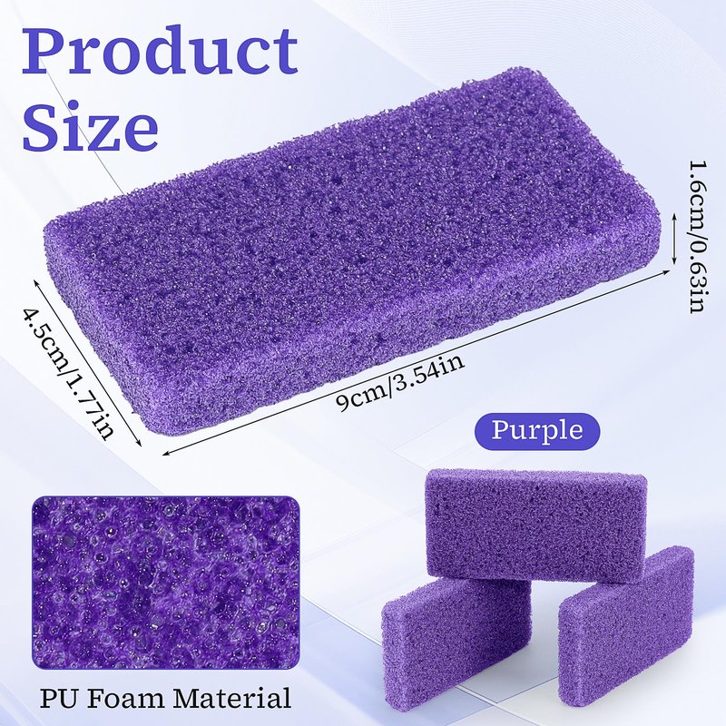 200 Pcs Pumice Stone Bulk for Feet Scrubber,Dead Skin Disposable Foot Pumice Foot Callus Remover Pedicure Tools Purple Pumice Sponge Nail Salon Home Use