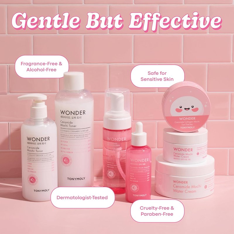 TONYMOLY Wonder Ceramide Mochi Milky Toner - Hydrating Toner for Dry & Sensitive Skin | 16.9 fl oz / 500ml