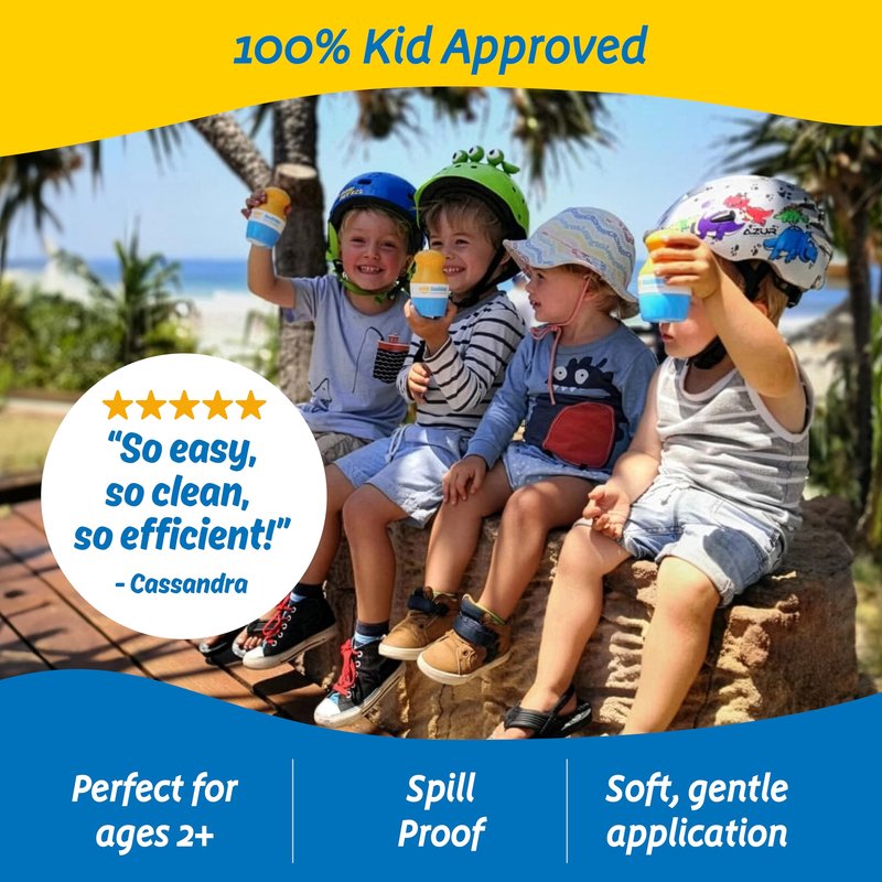 Solar Buddies Sunscreen Applicator - Single Green - Refillable Roll on Sponge Sunscreen, Suncream & Lotion Applicator For Kids, Adults & Families - Holds 3.4fl oz, Perfect Size for Travel