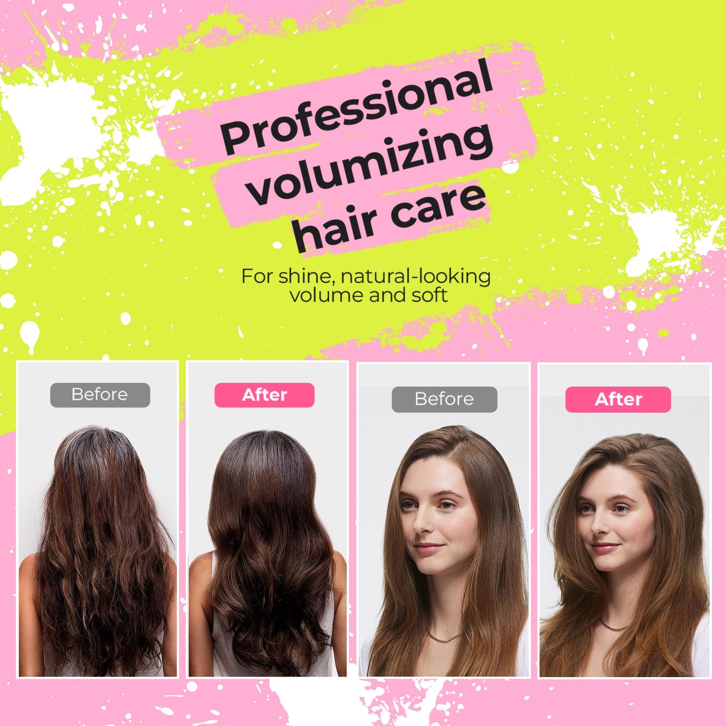 immetee Volumizing Mousse for Fine Hair,Lightweight & Long Lasting,Frizz Control,Create Instant Volume Thickness,Non Sticky Formula,for Women and Men 200ml/6.76oz