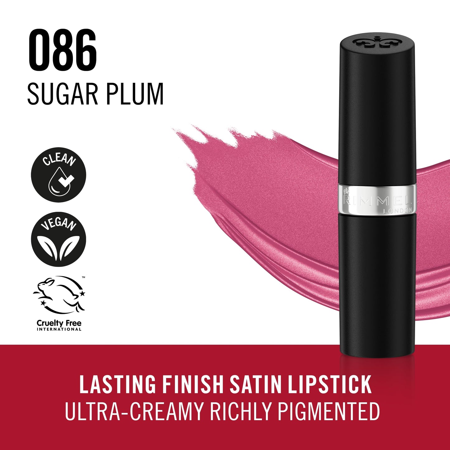Rimmel London Lasting Finish Lipstick - 086 Sugar Plum