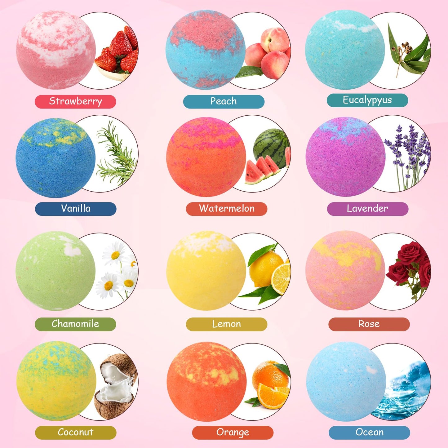 Bath Bombs for Kids with Surprise Inside Princess Toys Natural Bath Bombs Handmade Spa Organic Bubble Bath Bomb Bath Fizzy with Jewelry Set Girls Birthday Christmas Gift