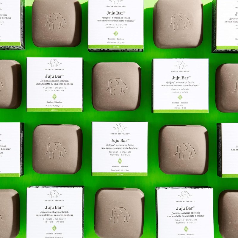 Drunk Elephant Juju Bar - Exfoliating Facial Cleansing Bar | 4 oz, Cruelty-Free, Dermatologist-Tested