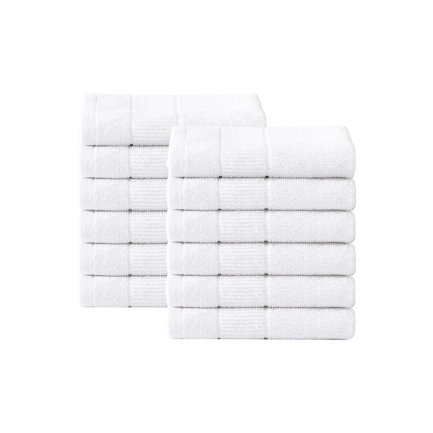 Tommy Bahama - Washcloths, Soft & Absorbent Cotton Towels, Fade Resistant, Oeko-Tex Certified (Island Retreat White, 12 Piece)