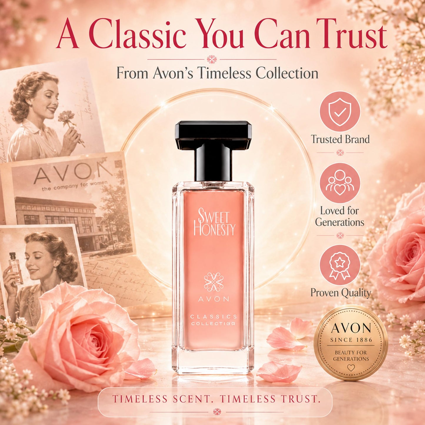 AVON Sweet Honesty Fragrance for Women - 1.7 oz