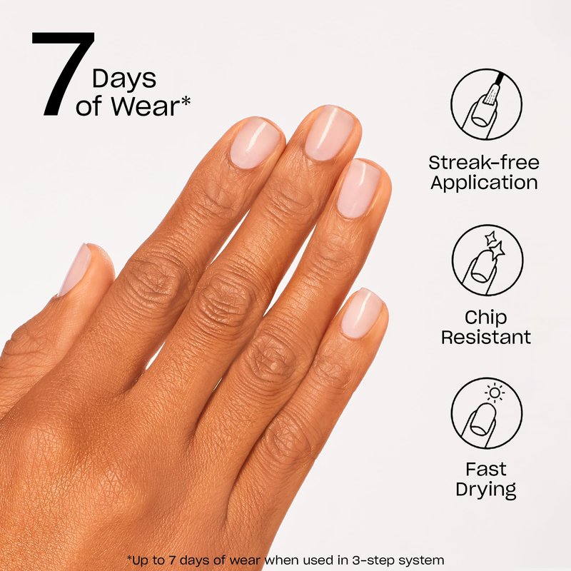 OPI Nail Lacquer Baby, Take a Vow | Sheer Soft Pink Crème Chip Resistant Nail Polish | Fast Drying, Streak Free