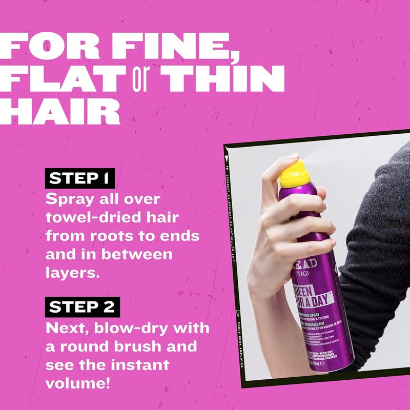 TIGI Bed Head Volumizing Hair Spray - Thickening & Texturizing for Fine Hair | 10.5 oz