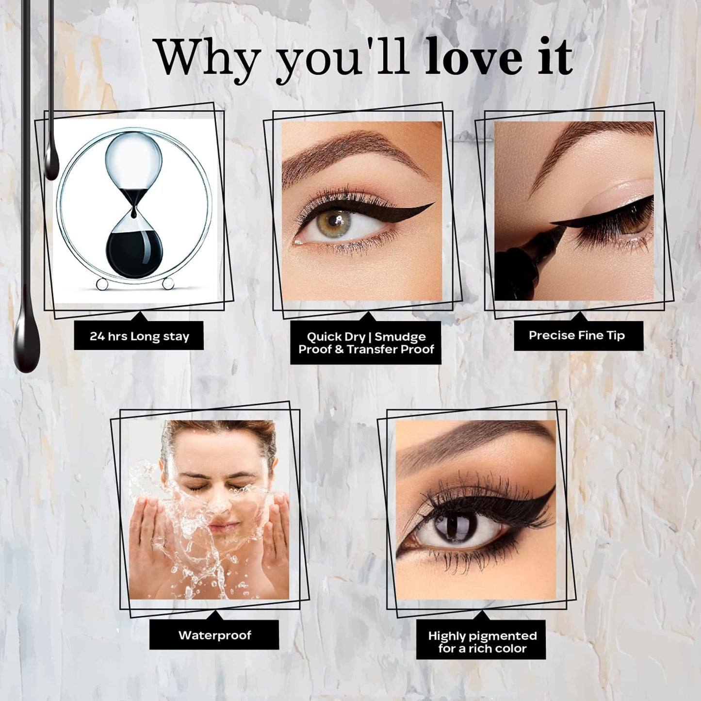 FACESCANADA Ultime Pro Matte Ink Eyeliner | 24H Long Stay Waterproof Liquid Eyeliner with Ultra Fine Tip | Smudge Proof, Quick Dry & Bold Precise Eye Looks | 0.04 Fl Oz (1.2ml)