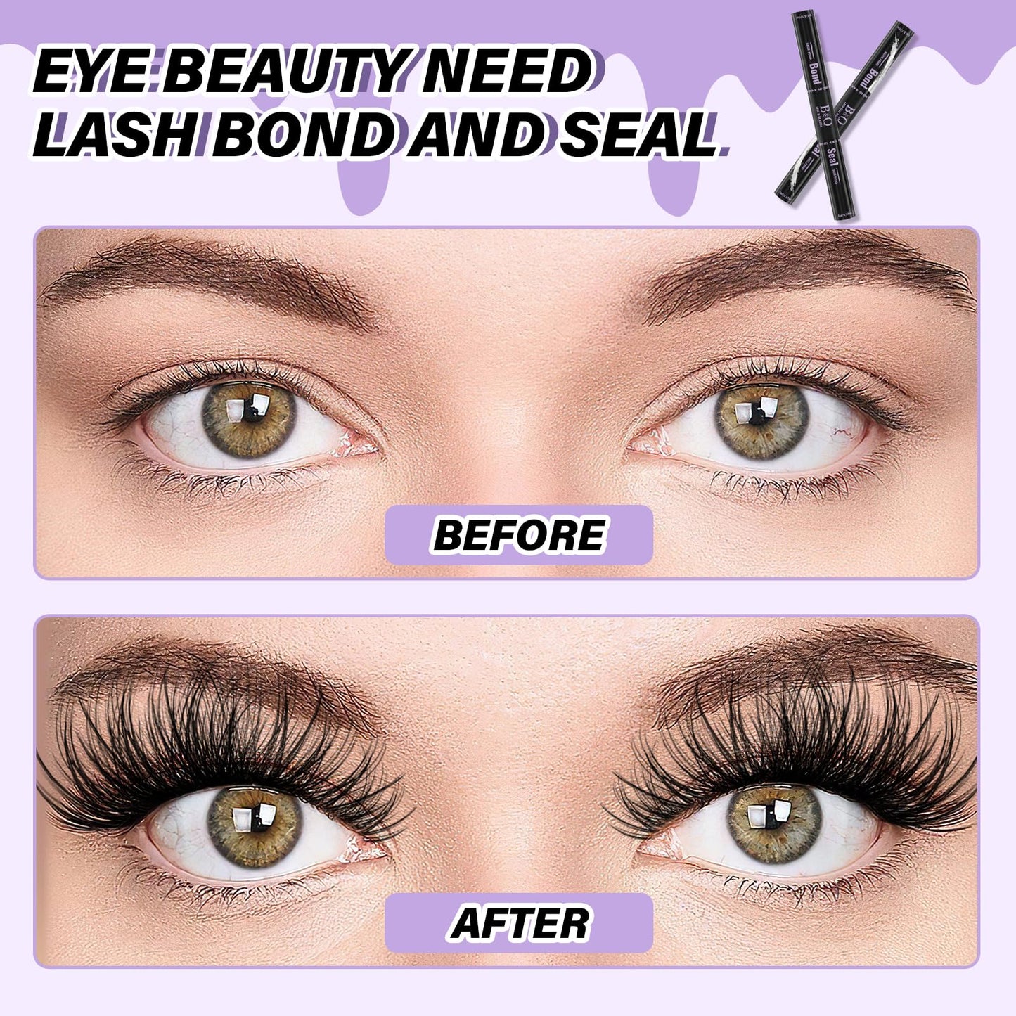 Lash Extension Kit for Beginners 280pcs Eyelash Extension Kit 30D 9-16 Mixed Lash Clusters Kit D Curl Lash Kit with Lash Bond and Seal Individual Lashes Kit DIY (KIT,30D-D-9-16MIX)