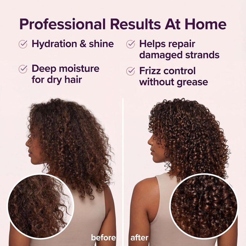 Sohl-I.D. Hair Serum for Frizzy Hair - Moisturizing Treatment for Dry, Curly Strands | Smooth & Shine Capsules