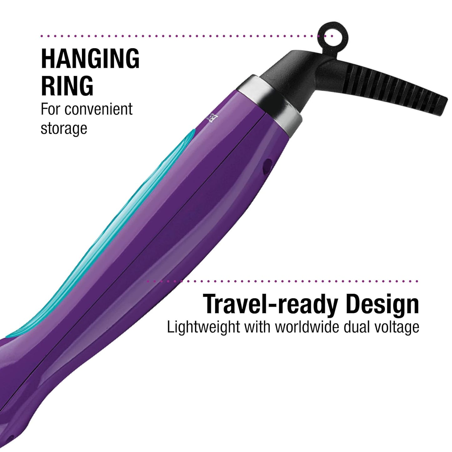Smooth Operator Straightening Styling Brush - Detangle & Straighten Hair | 4.5-Inch Size