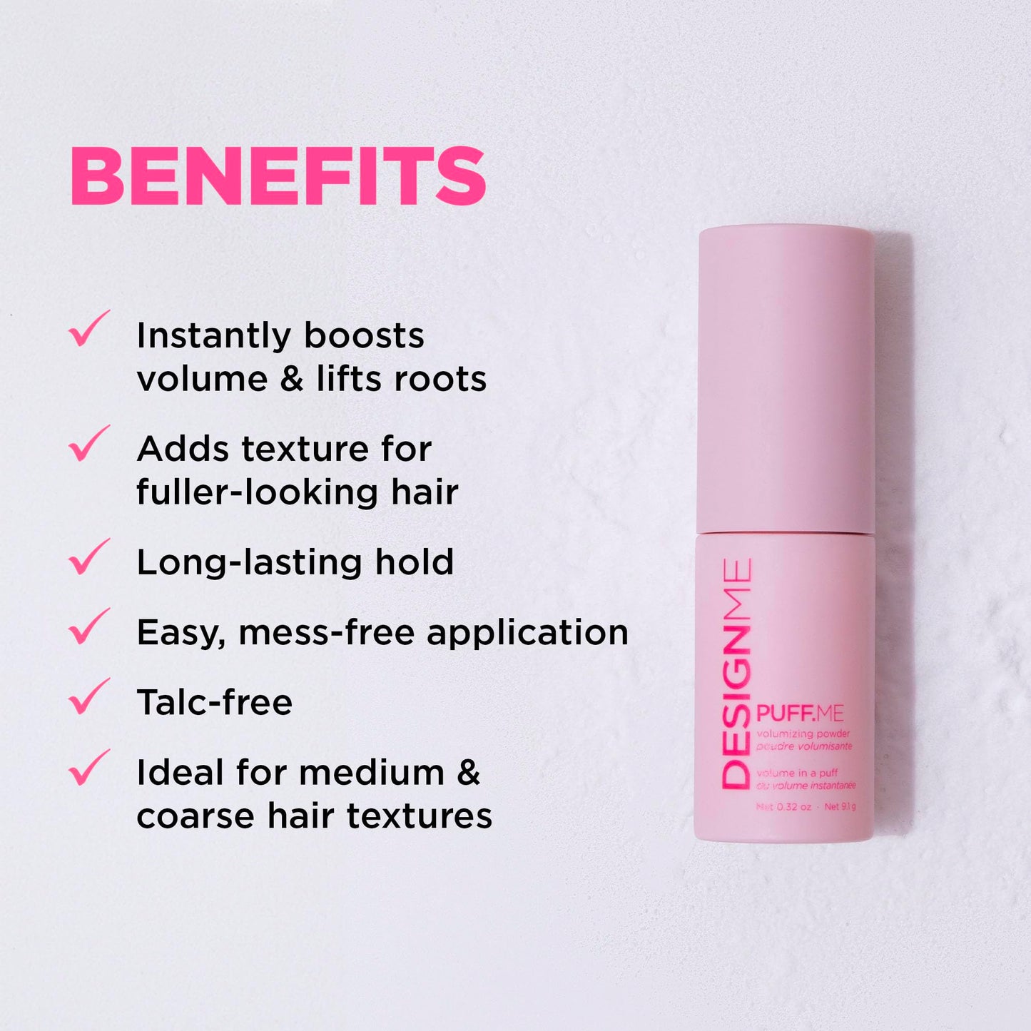 Puff.ME Root Volumizing and Texturizing Hair Powder