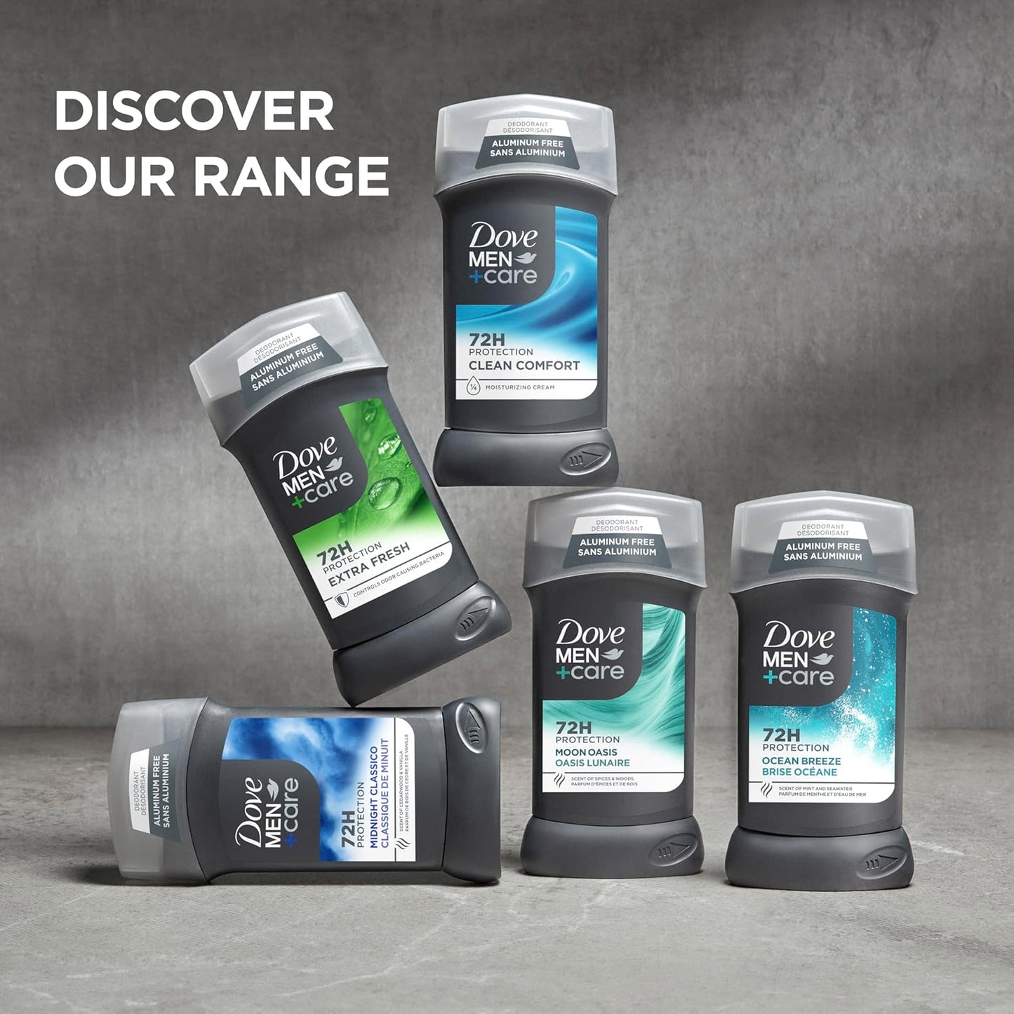 DOVE MEN + CARE Aluminum-Free Rustic Sandalwood Deodorant - 3 Pack | 3 oz Each