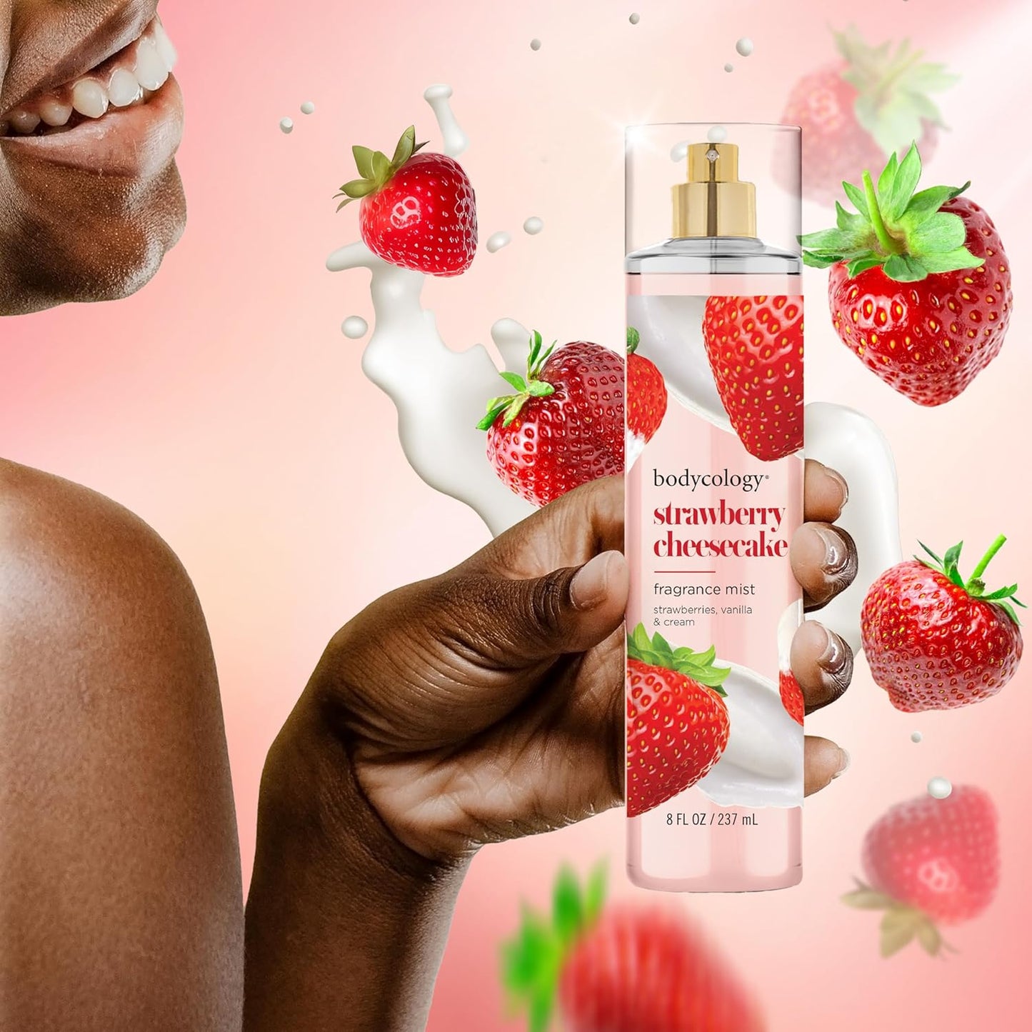 Long-Lasting Strawberry Cheesecake Body Mist - 8 Fl Oz | Bodycology