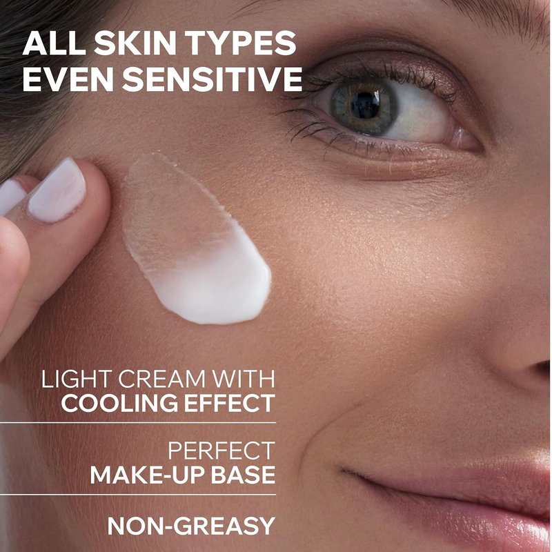 Uriage Moisturizing Face Cream - Hyaluronic Acid 24H Hydration | Brightening & Softening Formula, Floral Scent