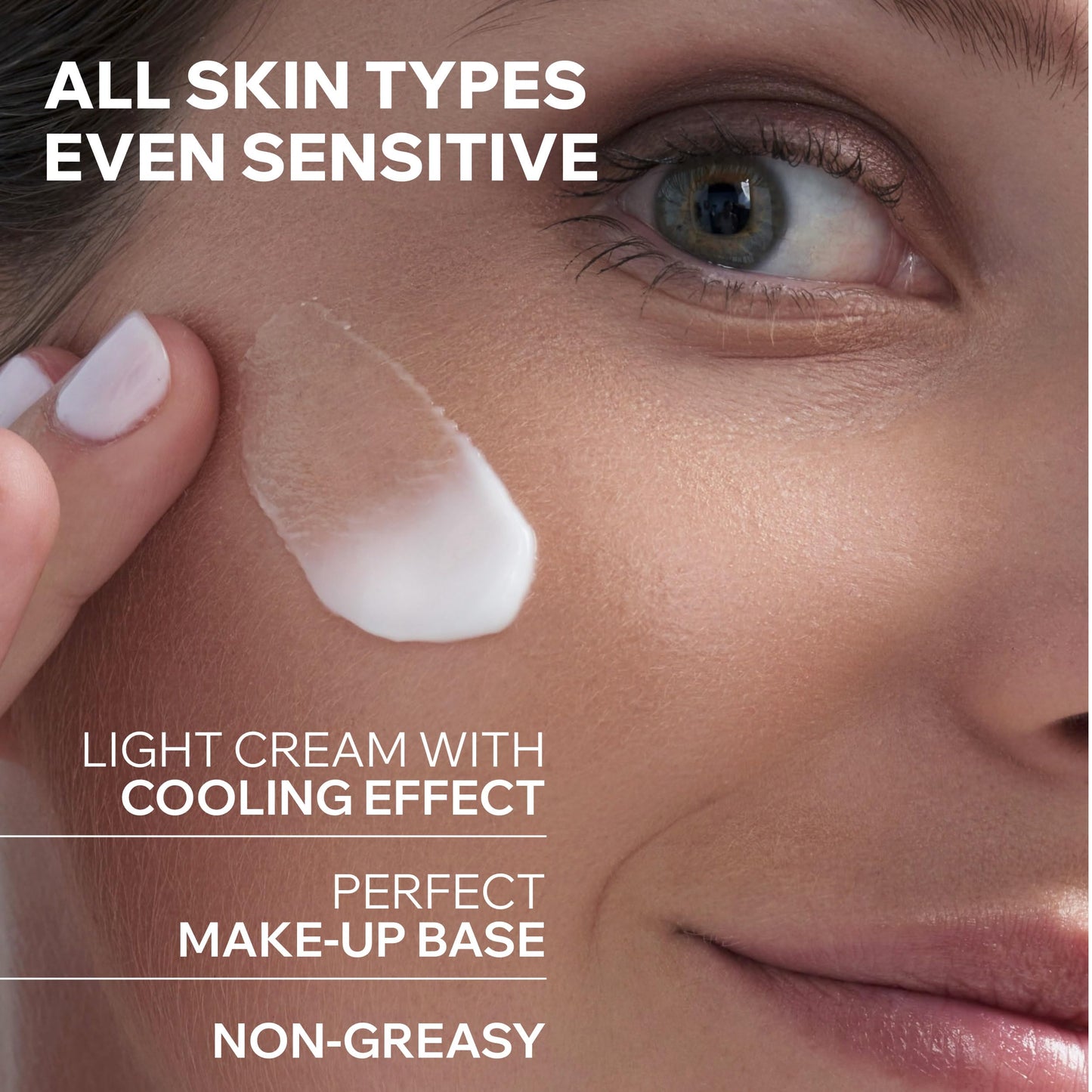 Uriage Eau Thermale Moisturizing Face Cream With Hyaluronic Acid, 24H Hydration, Brightness & Softness, Fresh & Light Face Moisturizer, Lovely Floral Scent, Non-Comedogenic