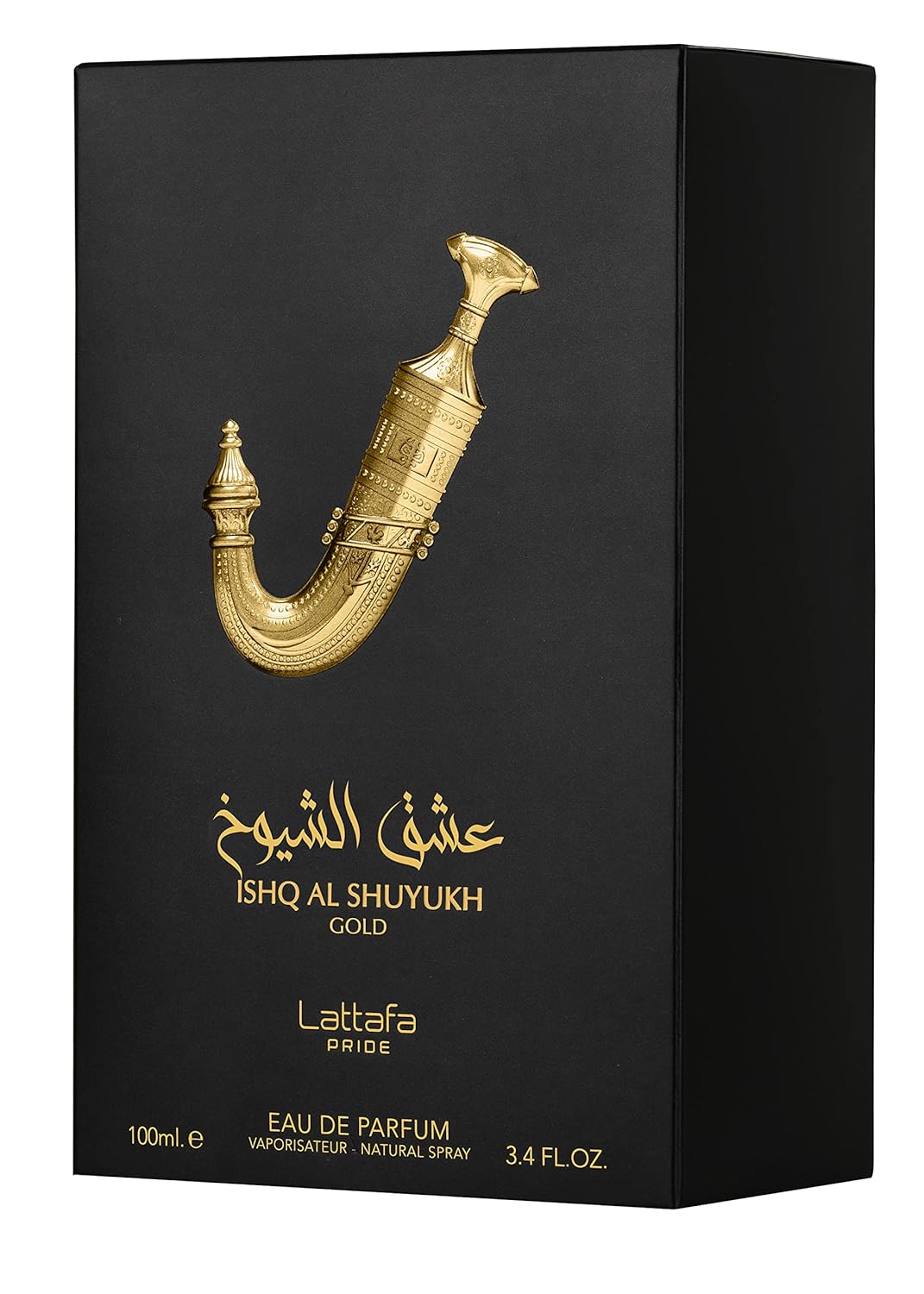 Lattafa Pride Ishq Al Shuyukh Gold Eau de Parfum Spray - Unisex, 3.4 Ounce Fragrance